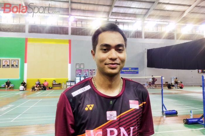 Atlet Ganda Putra Bulutangkis Indonesia, Rahmat Hidayat, yang ditemui usai latihan di Pelatnas PBSI Cipayung, Jakarta Timur, Jumat (3/11/2023)