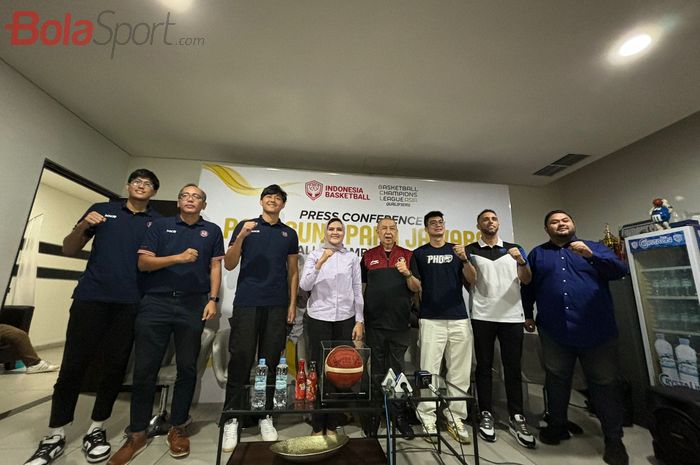 Konferensi pers Basketball Champions League 2024, yang disekenggarakan di GBK Arena, Jakarta, Sabtu (23/3/2024).