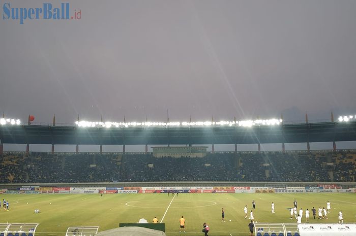 Suasana pertandingan Persib Bandung vs Bali United pada pekan kesebelas Liga 1 2019 di Stadion Si Jalak Harupat, Jumat (26/7/2019).