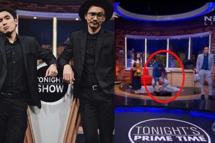 Desta dan Vincent memandu acara Tonight's Show (Instagram via Grid ID)