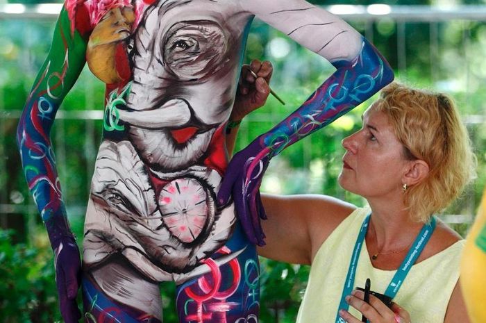 Ketika Tubuh Manusia Dijadikan Kanvas Di World Bodypainting Festival 1030555166