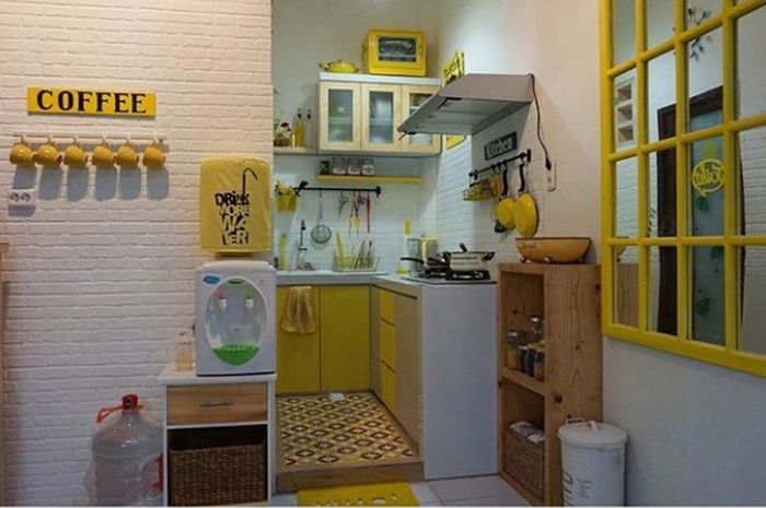  Dapur Warna Kuning Desainrumahid com