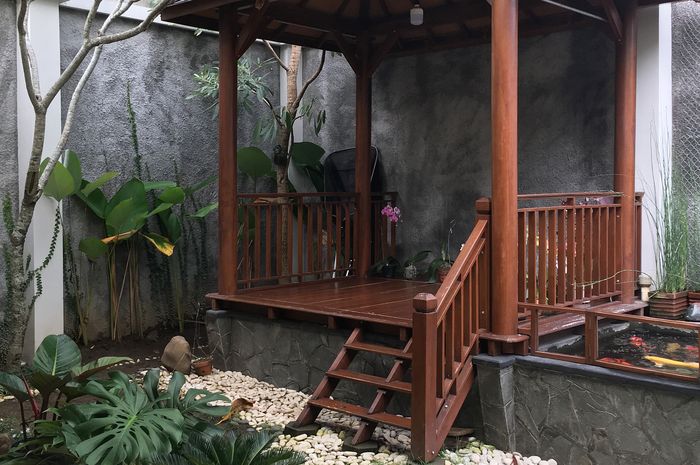 Begini Tampilan Gazebo Minimalis Di Tengah Hunian Milik