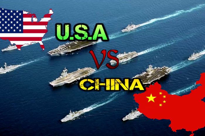Ilustrasi China Vs Amerika