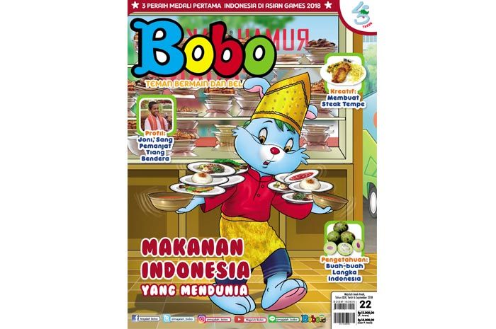 5 Makanan Mendunia di Majalah Bobo Edisi 22 (Terbit 6 September 2018
