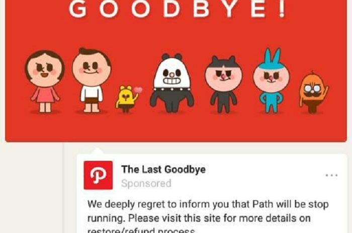 Image result for path social media goodbye