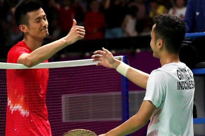 Chen Long dan Ginting