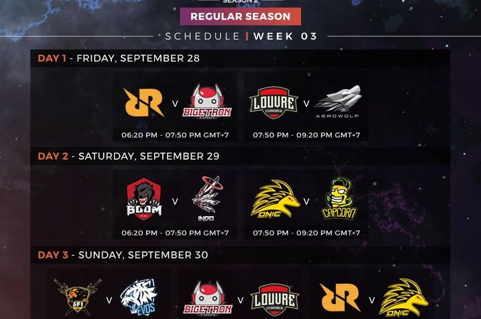 This Is The Schedule For Mobile Legends Professional Indonesia Season 2 Week 3 Everyday News This Is The Schedule For Mobile Legends Professional Indonesia Season 2 Week 3 Everyday News