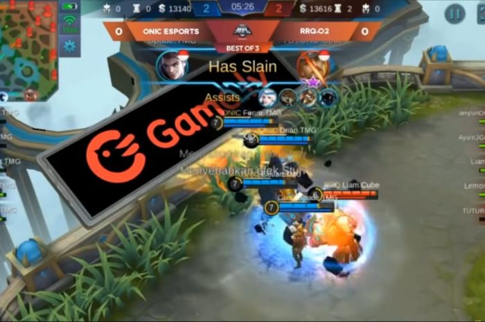 Claude used by Onic Spade managed to kill Clint used by RRQ Tuturu