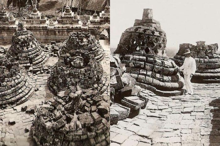 48 Gambar Hitam Putih Candi Borobudur Terbaik