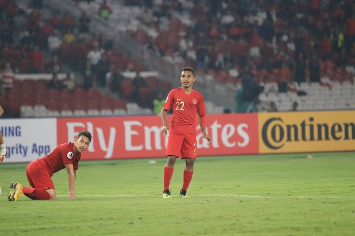 Pemain Timnas U-19 Indonesia, Todd Rivaldo Ferre cetak hattrick dalam laga kontra Katar, Minggu (21/10/2018)
