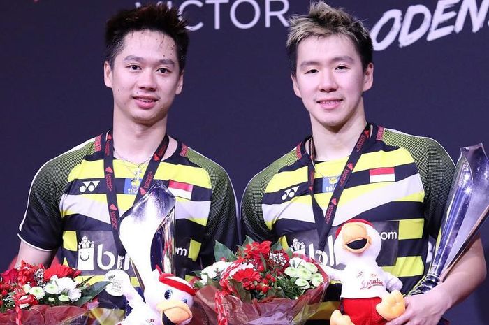 Kevin Sanjaya Sukamuljo dan Marcus Fernaldi Gideon.