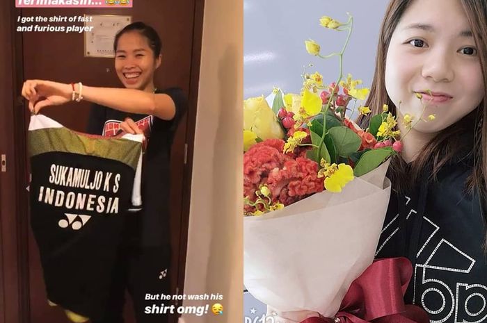 Ratchanok Intanon dan Ng We Chi Mendapatkan hadiah spesial dari Kevin Sanjaya Sukamuljo di Hong Kong Open 2018