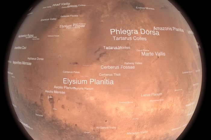 Elysium Planitia, Tempat Mendarat InSight Mars Lander Bobo