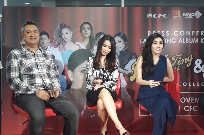 Konferensi pers album terbaru Ayu Ting Ting dan KDI Hits Collection Rabu (28/11/2018).