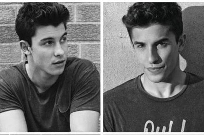 Shawn Mendes dan Marc Marquez.