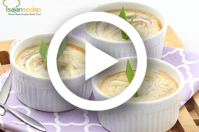 (Video) Resep Membuat Puding Custard Kelapa Muda, Dessert 