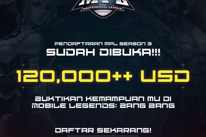 Cara daftar mpl mobile legend