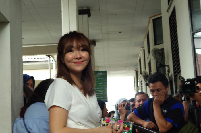 Gisella Anastasia saat ditemui Grid.ID Rabu (23/1/2019) di Pengadilan Negeri Jakarta Selatan.