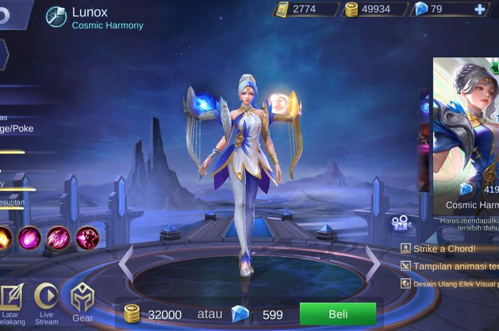Lunox Elite Skin, Cosmic Harmony
