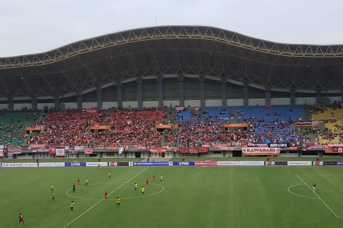 Suasana laga Persija vs 757 Kepri Jaya pada Piala Indonesia 2018 di Stadion Patriot, 23 Januari 2019