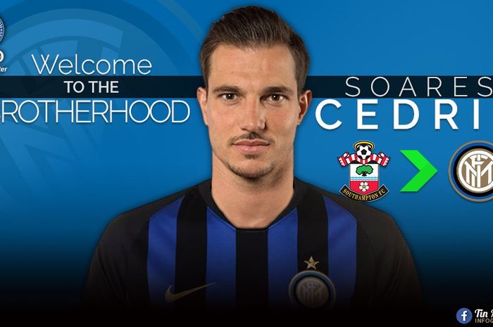 Cedric Soares dipinjam Inter Milan dari Southampton.