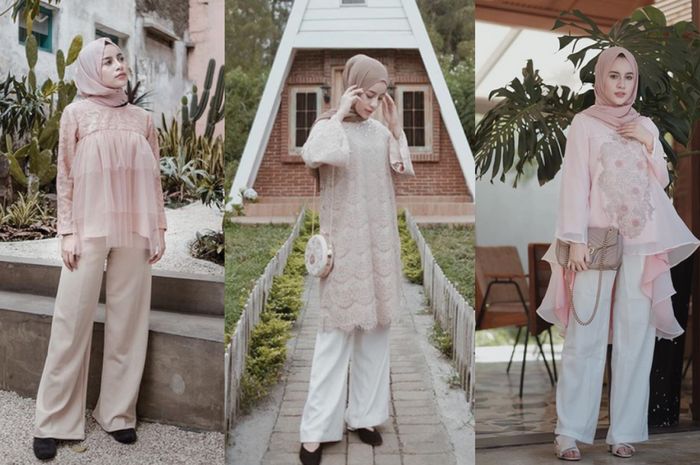Anti Ribet Ini 7 Inspirasi Outfit Kondangan Hijab  dengan 