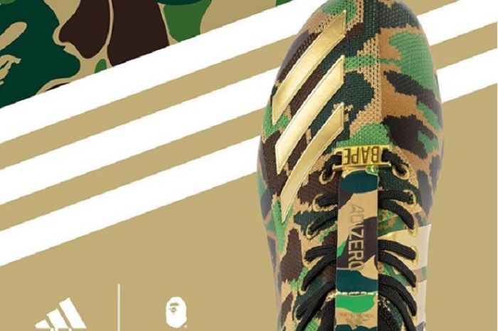 Adidas X BAPE, sneakers edisi khusus Adidas kerja sama dengan brand street wear asal Jepang, BAPE resmi dirilis hari ini, Rabu (2/2/2019).