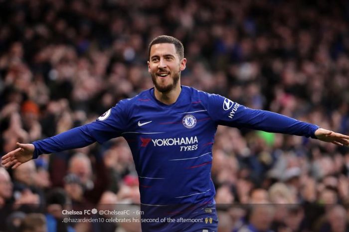 Transfer Eden Hazard dari Chelsea ke Real Madrid dikabarkan tinggal menghitung hari