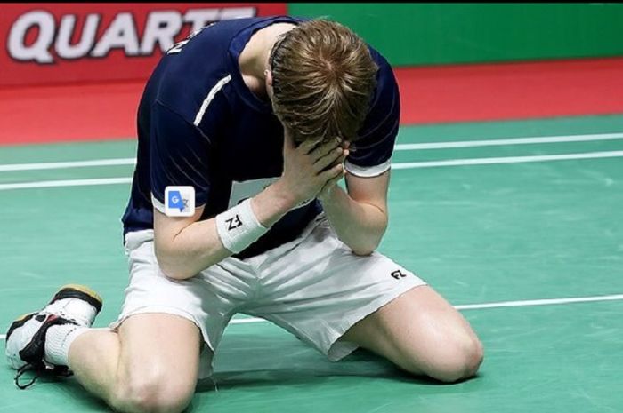 Pebulu tangkis tunggal putra Denmark, Anders Antonsen.