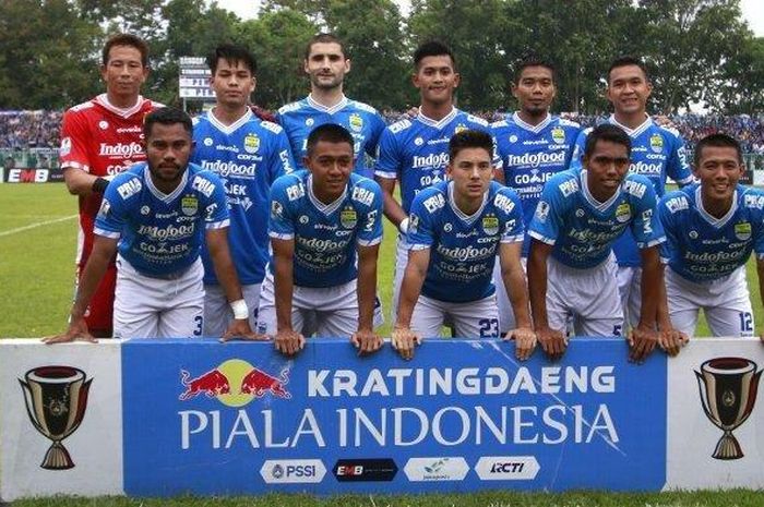 Skuat Persib Bandung di Piala Indonesia 2018, Hari Ini, Senin (18/2/2019) Persib menjamu Arema FC di Stadion Si Jalak Harupat, Soreang, Kabupaten Bandung, Jawa Barat.