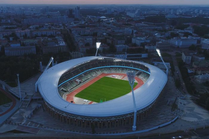 Dinamo Stadium, di kota Minsk, Belarusia.