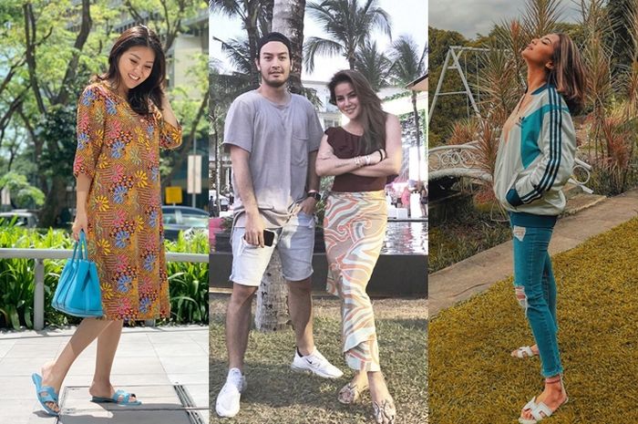5 Artis Cantik Indonesia yang Punya Sandal  Teplek  Branded 