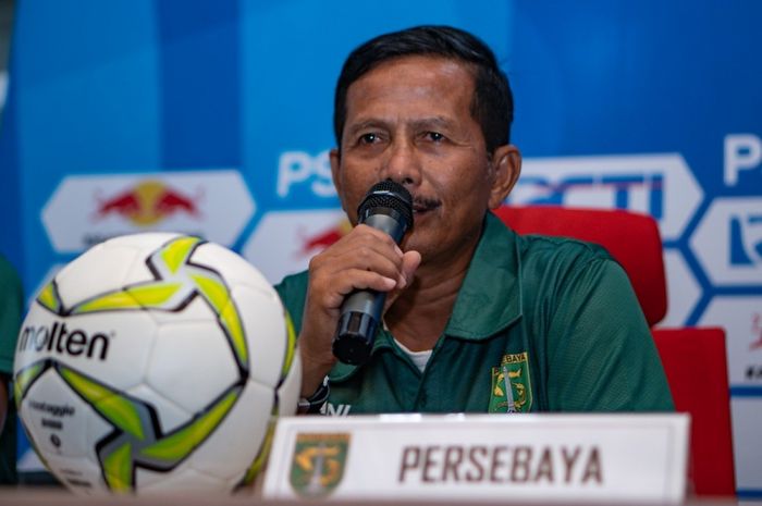 Pelatih Persebaya Surabaya, Djadjang Nurdjaman, harus melakukan perjudian besar menentukan pemain jelang lawan Persib di Piala Presiden 2019