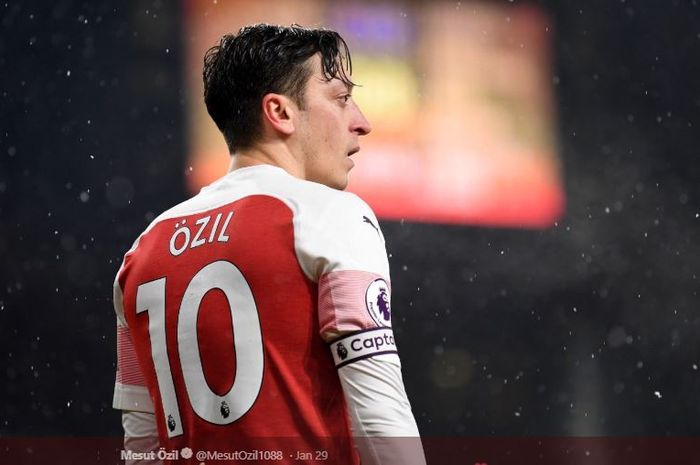 Gelandang Arsenal asal Jerman, Mesut Oezil.