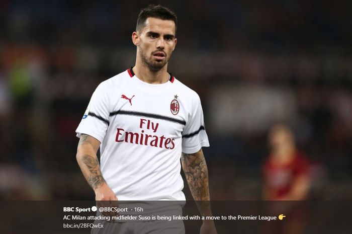 Penyerang sayap AC Milan, Suso.