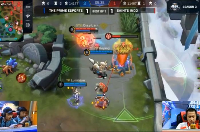 The third match of Saints Indo VS The Prime eSports at MPL ID S3 Day 2 Week 1