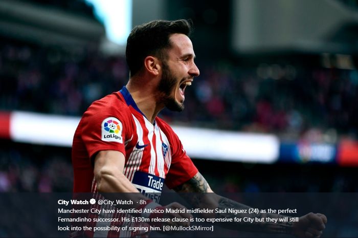 Pemain tengah Atletico Madrid, Saul Niguez, dikabarkan turut masuk dalam incaran Barcelona yang menjadi target transfer berikutnya.