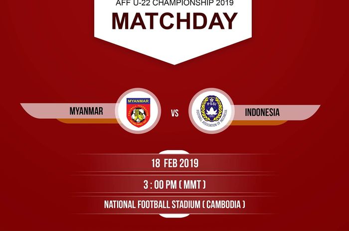Timnas U-22 Myanmar Vs Timnas U-22 Indonesia
