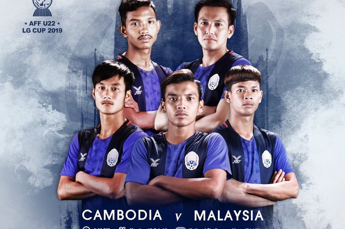 Timnas U-22 Kamboja vs Timnas U-22 Malaysia pada Piala AFF U-22 2019. 