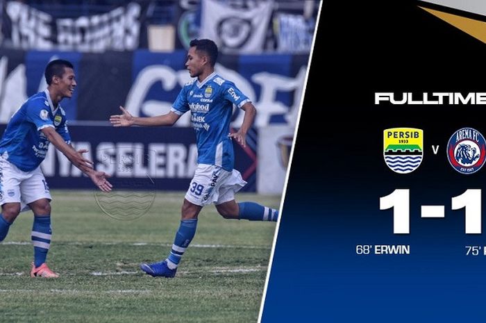 Persib Bandung ditahan Arema FC 1-1 dalam leg pertama babak 16 besar Piala Indonesia di Stadion Si Jalak Harupat, Kabupaten Bandung, Senin (18/2/2019) sore WIB.