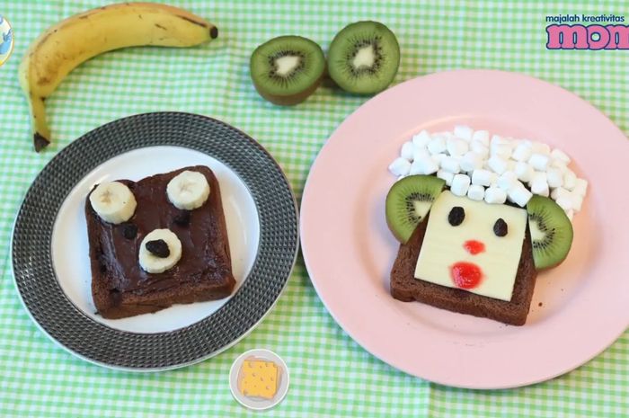 Supaya Tidak Bosan, Kita Buat Sandwich Berbentuk Hewan yang Lucu, yuk