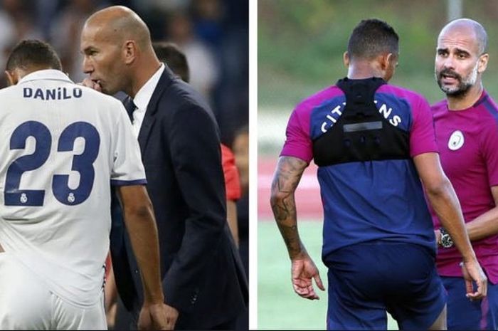 Bek sayap Manchester City, Danilo, memberikan pernyataannya terkait perbedaan dua pelatih hebat yang pernah bekerja sama dengan dirinya yaitu Zinedine Zidane dan Pep Guardiola.