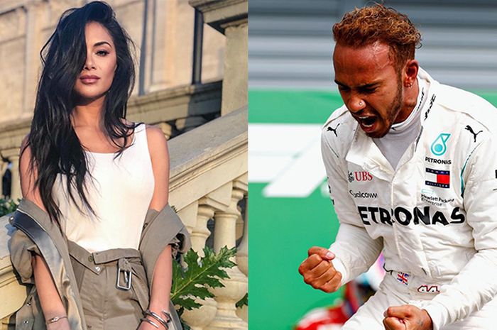 Jagat maya diguncang dengan bocornya video panas antara Nicole Scherzinger (kiri) dan Lewis Hamilton (kanan).