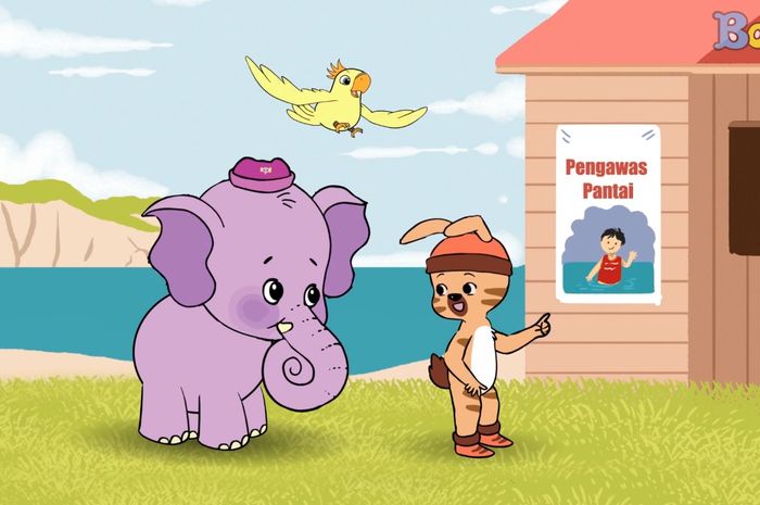Dongeng Bona and Friends Pengawas Bola Pantai Bobo