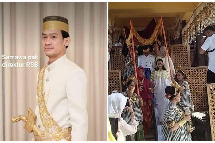 Pernikahan anak sulung mantan bupati Gowa, Ichsan Yasin Limpo/ @Makassar_iinfo