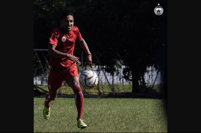 Rohit Chand langsung ikut latihan Persija Jakarta di Lapangan PSAU, Jakarta Timur, Sabtu (23/2/2019).