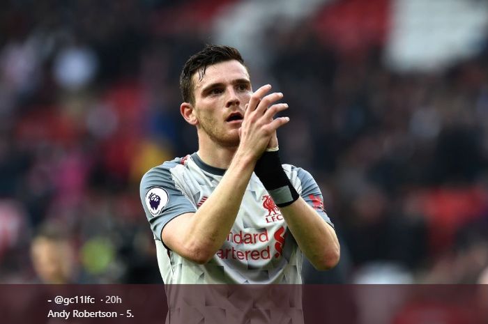 Bek sayap Liverpool, Andy Robertson, memberikan pesan peringatan kepada para pesaing Liverpool dalam perebutan gelar juara Liga Inggris.