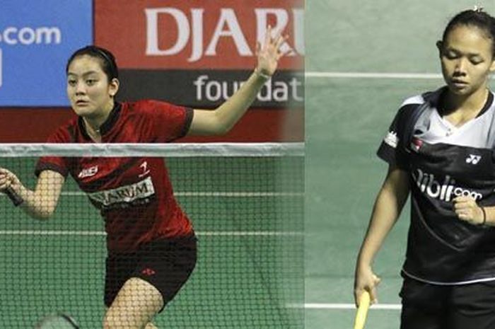 Duet ganda putri baru Della Destiara Haris (kanan) dan Tania Oktaviani Kusumah (kiri) akan kembali bertanding di German Open 2019.