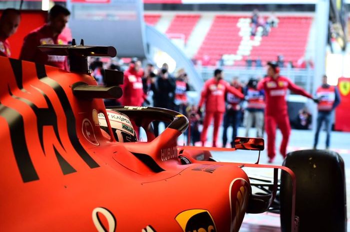 Charles Leclerc, jelang tes pramusim Formula 1 (F1) Barcelona, Spanyol.